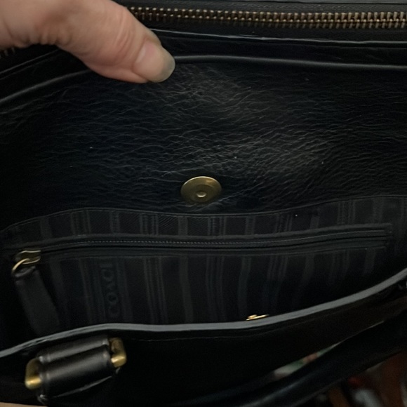 Vintage Coach briefcase messenger bag black with original paperwork receipt - Picture 14 of 16